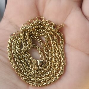 18KGP Elegant Gold Chain Necklace